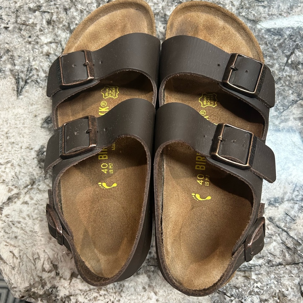 Birkenstock Milano Leather Sandals